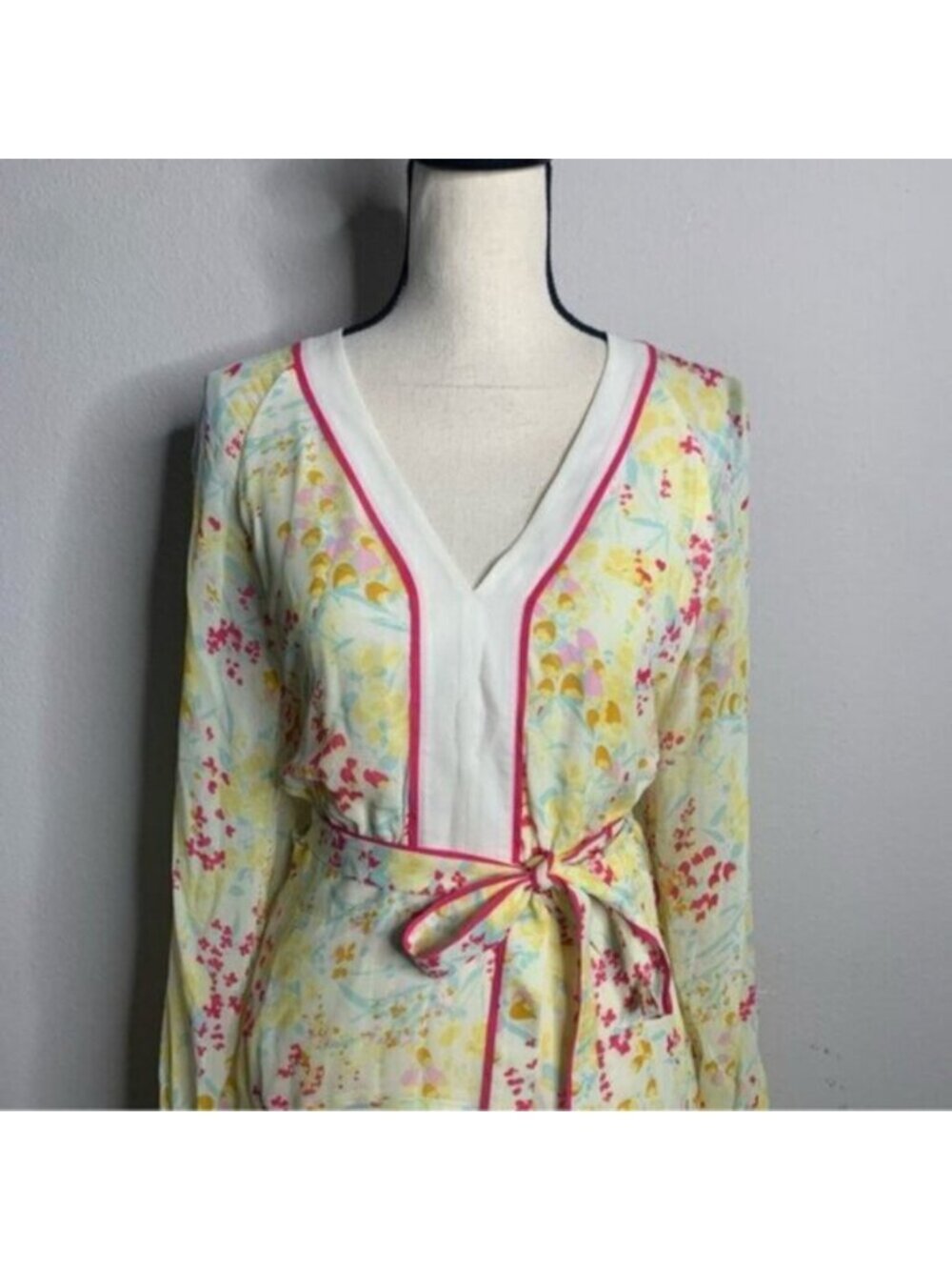NWT Reiss Molly Floral Puff Long Sleeve Mini Dress - Picture 7 of 14